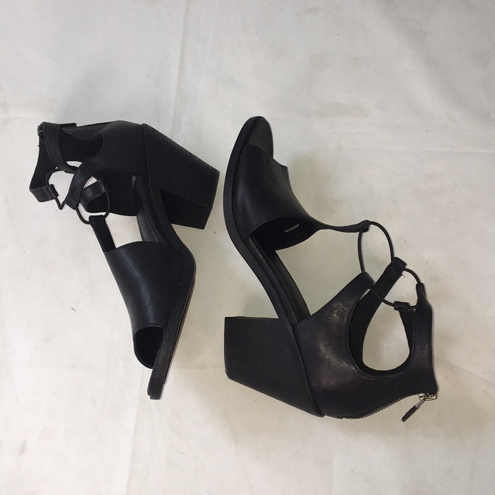 EILEEN FISHER Lou Block Heel Sandal Shoes Zip Back - Picture 8 of 12